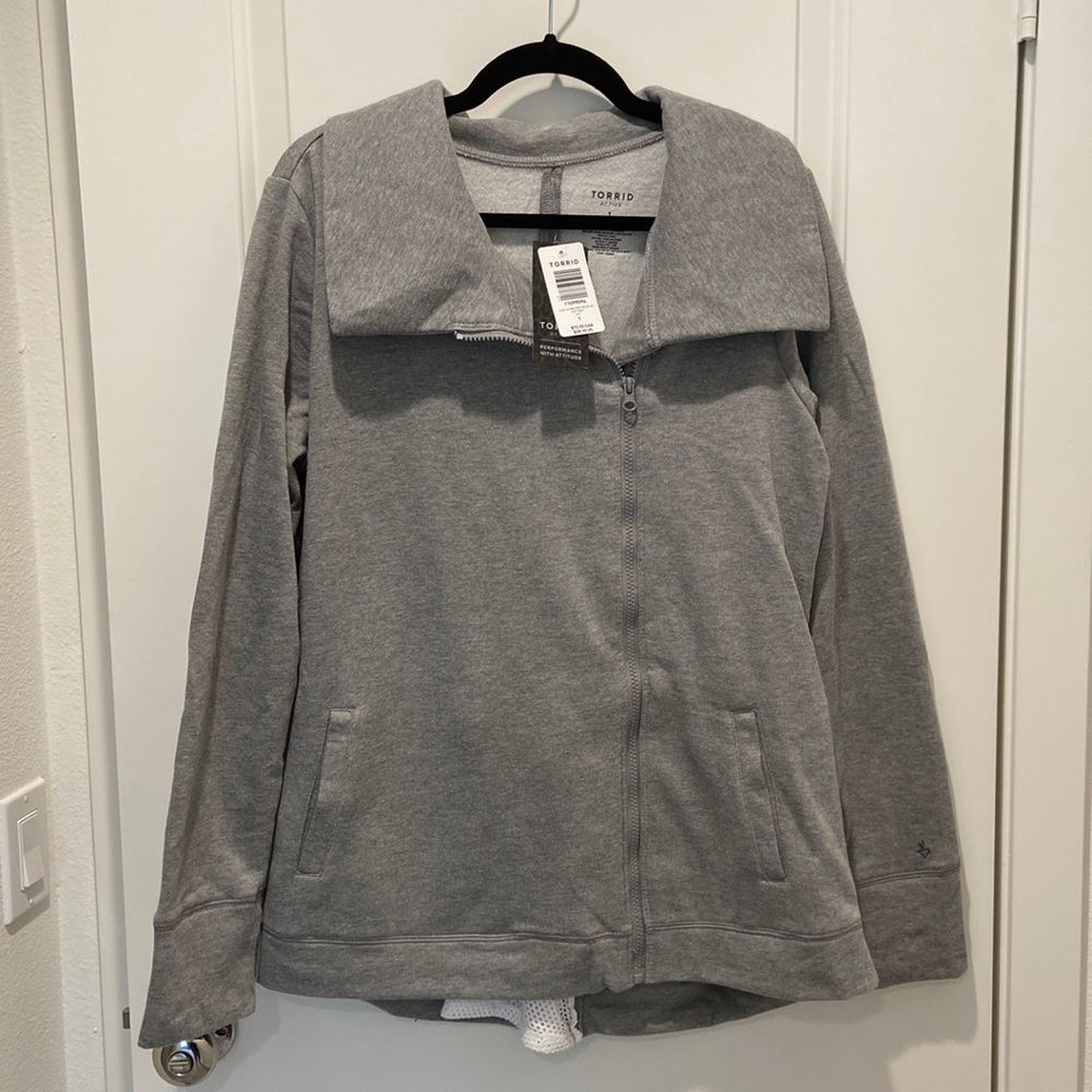 Grey Athleisure Sweatshirt